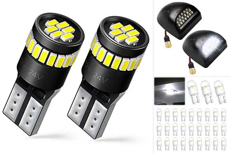 Detailed view of Best 6000K License Plate Lights