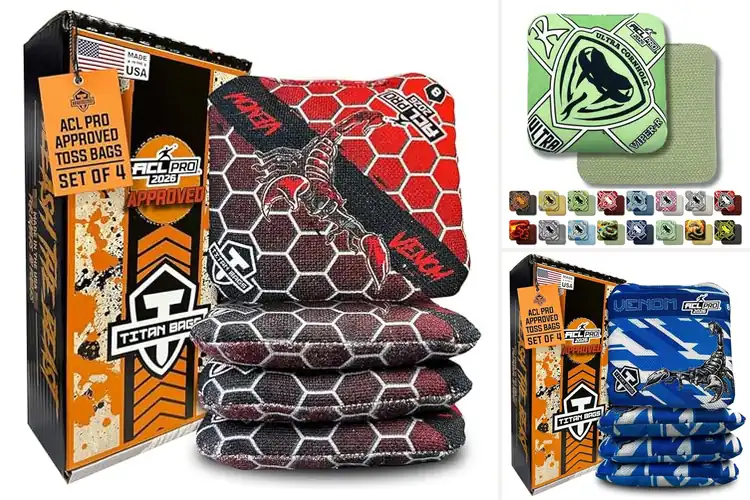 Detailed view of Best ACL Pro Cornhole Bags