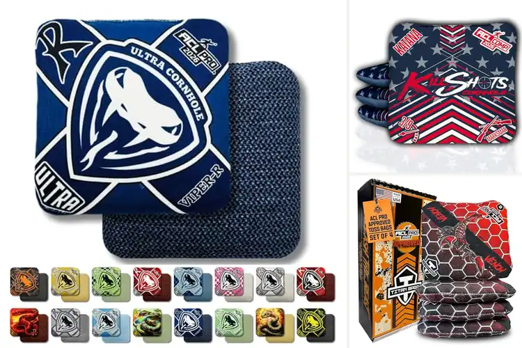 Detailed view of Best ACL Pro League Cornhole Bags