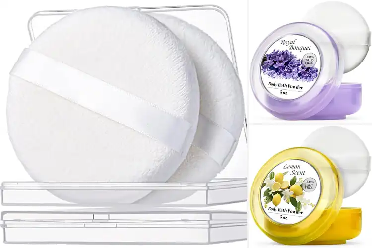 Detailed view of Best After Bath Powder Puff Applications