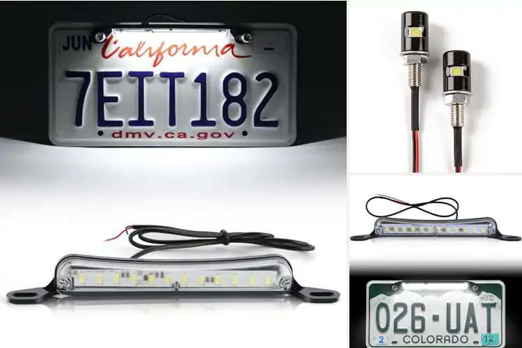 Detailed view of Best Aftermarket License Plate Lights