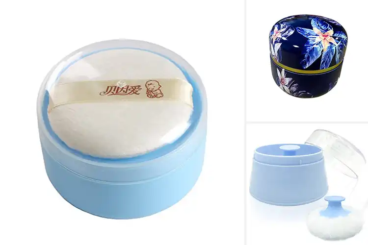 Detailed view of Best BPA Free Powder Puff Containers