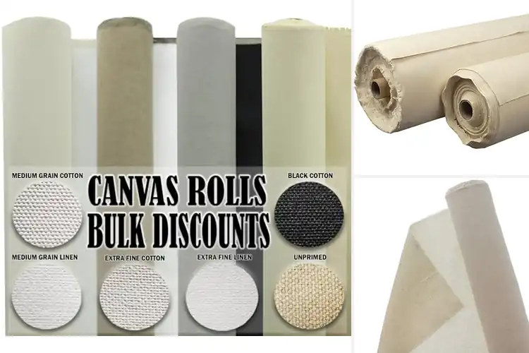 Detailed view of Best Bulk Unstretched Canvas Rolls