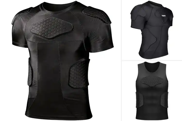 Detailed view of Best Compression-Molded Padding Shirts