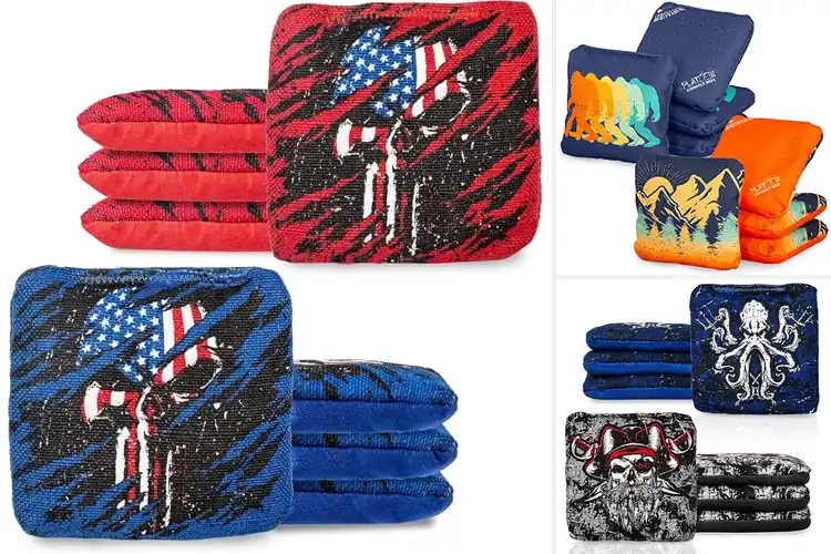 Detailed view of best cornhole bags for competitive play