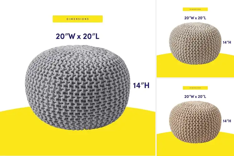 Detailed view of Best Cozy Home Poufs