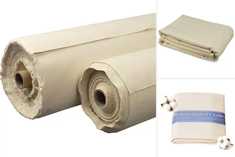 Detailed view of Best Double Fill Duck Canvas Rolls
