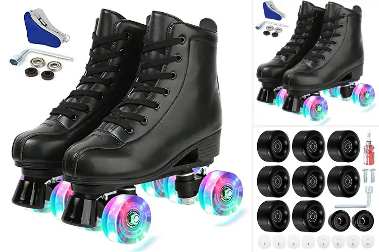 Detailed view of Best Durable PU Wheels Roller Skates