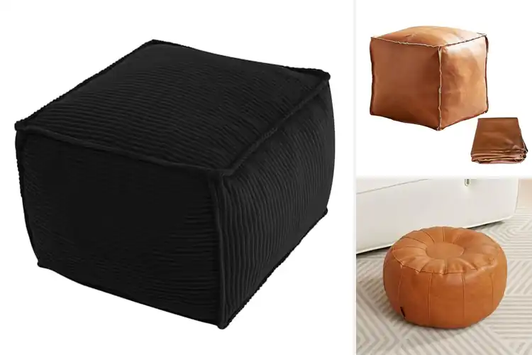 Detailed view of Best Easy Clean Pouf Cover