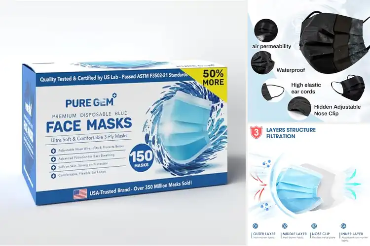 Detailed view of Best Face Masks Office Use