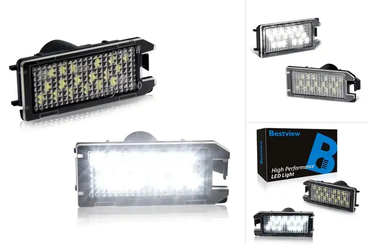 Detailed view of Best Fiat 500 License Plate Lights