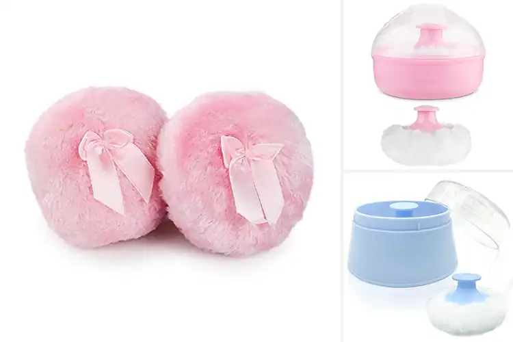 Detailed view of Best Fluffy Baby Powder Puffs