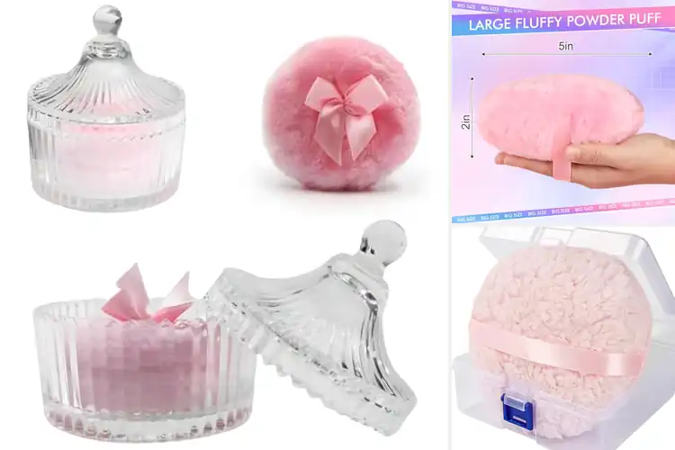Detailed view of Best Fluffy Powder Puff Containers