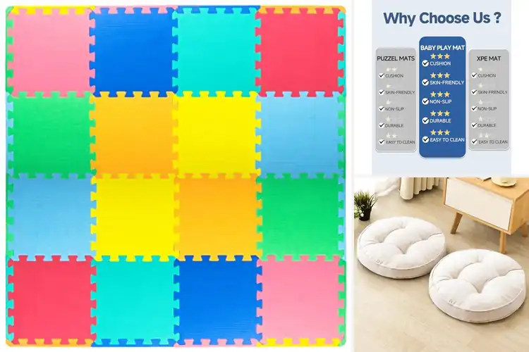 Detailed view of Best Foam Floor Cushions