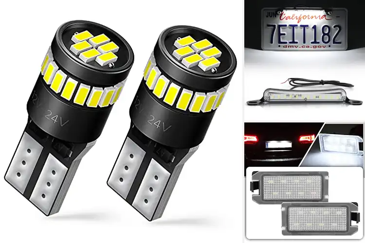 Detailed view of Best Jeep License Plate Lights