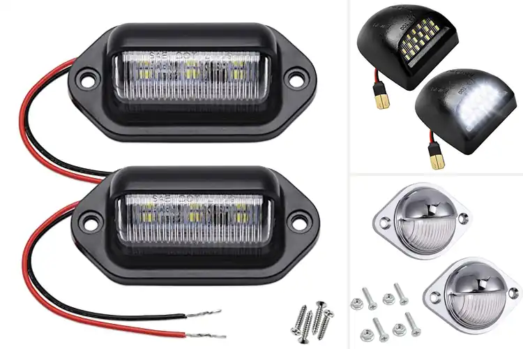 Detailed view of Best Long Lifespan License Plate Lights