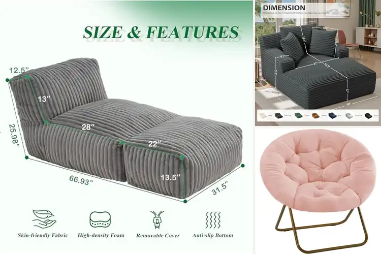 Detailed view of Best Lounge Seats for Ultimate Comfort & Style at Home