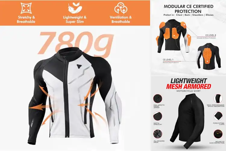 Detailed view of Best Motorcycle Armor Layers for Ultimate Safety & Comfort