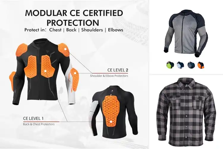 Detailed view of Best Motorcycle Armored Shirts