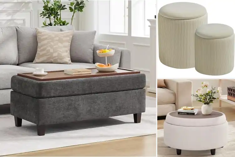 Detailed view of Best Multi-Functional Ottomans for Stylish, Smart Storage