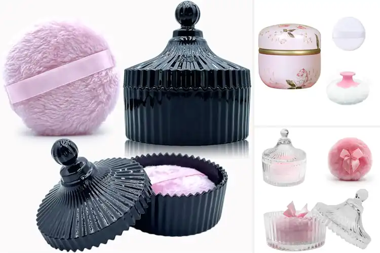 Detailed view of Best Multipurpose Powder Puff Containers