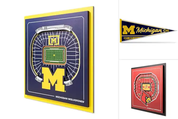 Detailed view of Best NCAA Wall Decor