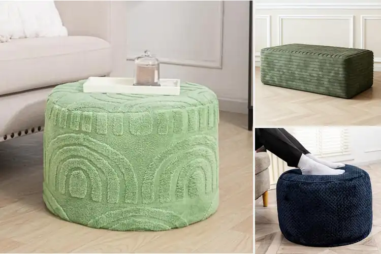 Detailed view of Best No Assembly Poufs: Stylish Comfort Ready to Use