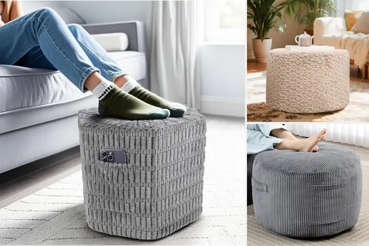 Detailed view of Best Non-Slip Pouf Ottomans: 10 Stylish & Functional Picks