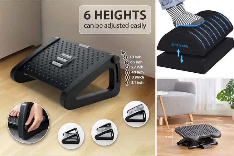 Detailed view of Best Office Footrests: Boost Comfort & Posture Instantly