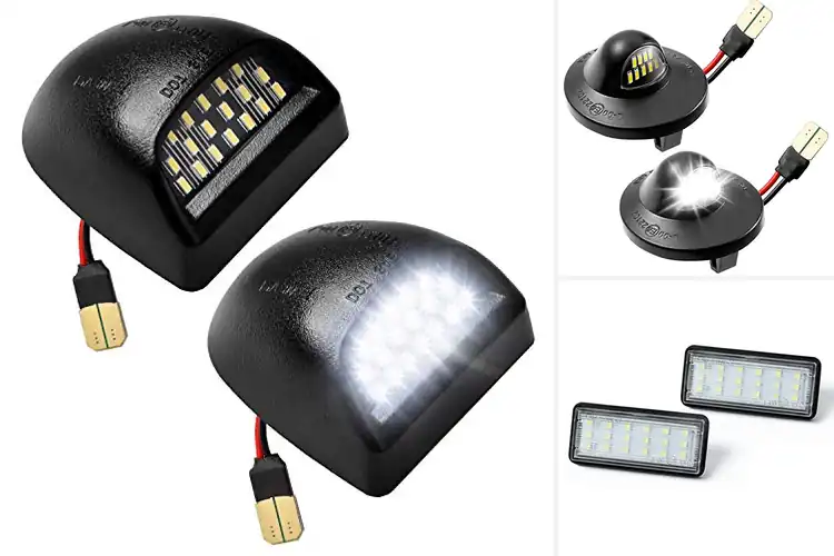Detailed view of Best Plug And Play License Plate Light Assembly