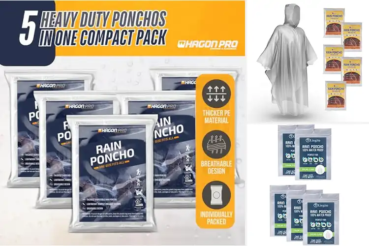 Detailed view of Best Portable Rain Ponchos