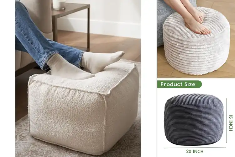 Detailed view of Best Poufs Ottomans