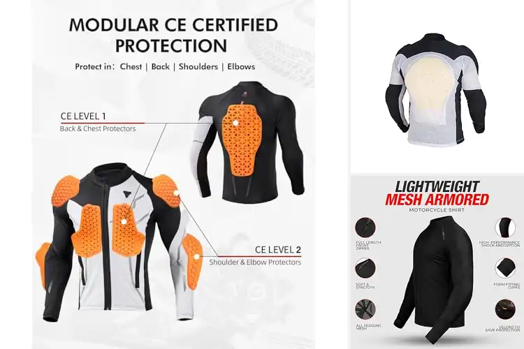 Detailed view of Best Powersports Shirts With Armor