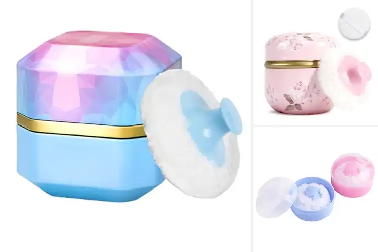 Detailed view of Best Puff Box for Baby Powder