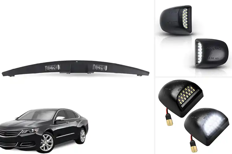 Detailed view of Best Rear Plate Light Assemblies