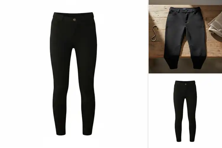 Detailed view of Best Reinforced Closure Breeches for Young Riders