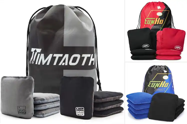 Detailed view of Best Stick Side Cornhole Bags for Pro-Level Control