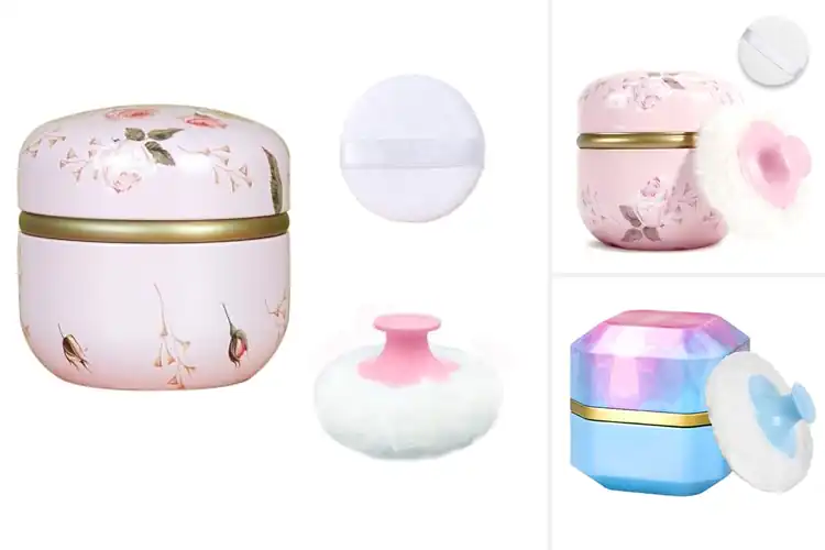 Detailed view of Best Travel Powder Puff Containers