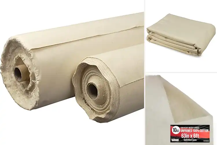 Detailed view of Best Unprimed Cotton Duck Canvas Rolls