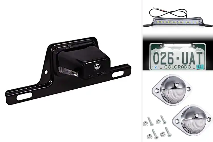 Detailed view of Best Visibility Enhancing License Plate Lights