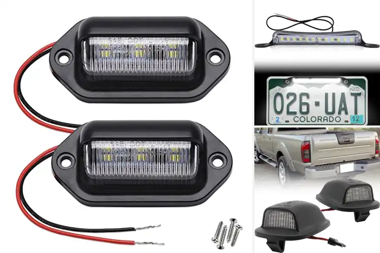 Detailed view of Best Xenon White License Plate Lights